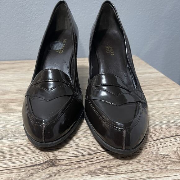 Franco Sarto Womens Brown Narrow Heels Size 8.5 - Picture 1 of 6